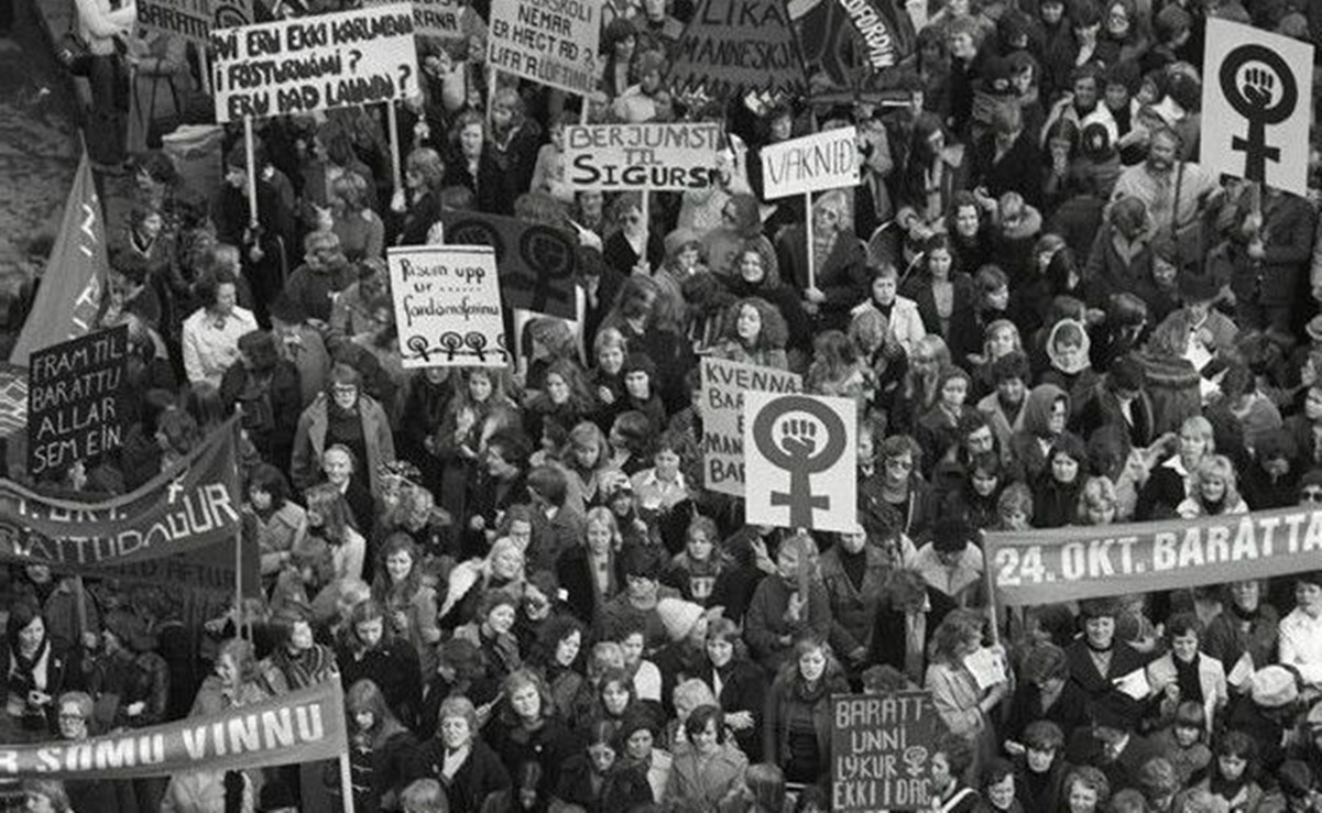 Hace 45 años, Islandia hizo la primera huelga de mujeres