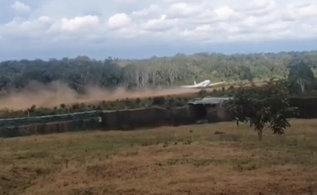 VIDEO. Avión se sale de la pista cuando aterrizaba y casi se estrella