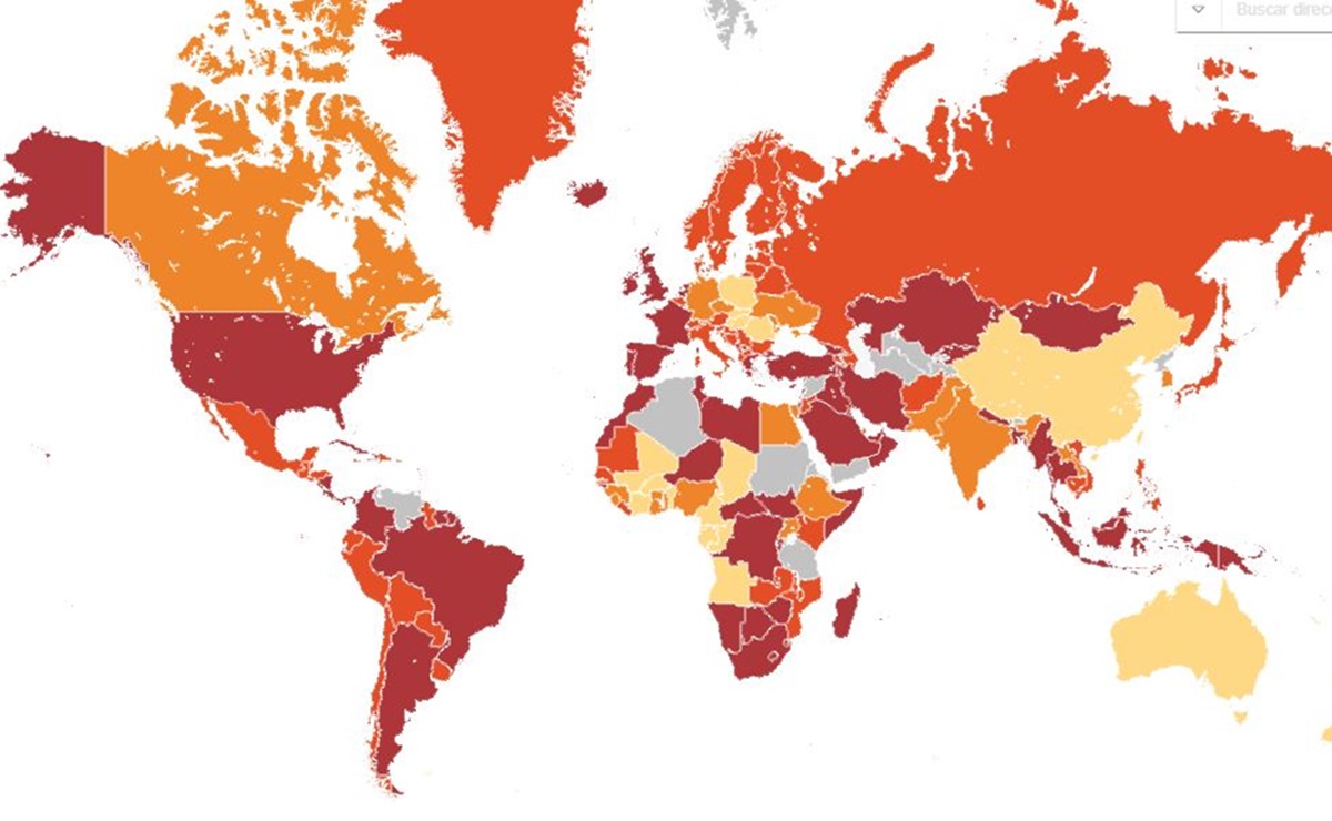 ¿Dónde evitar viajar? Los países con el riesgo más alto por Covid-19