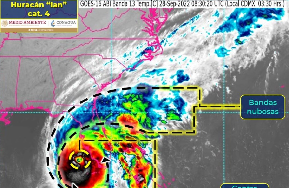 Por huracán "Ian" se prevé viento fuerte y oleaje alto en Campeche, Yucatán y Quintana Roo