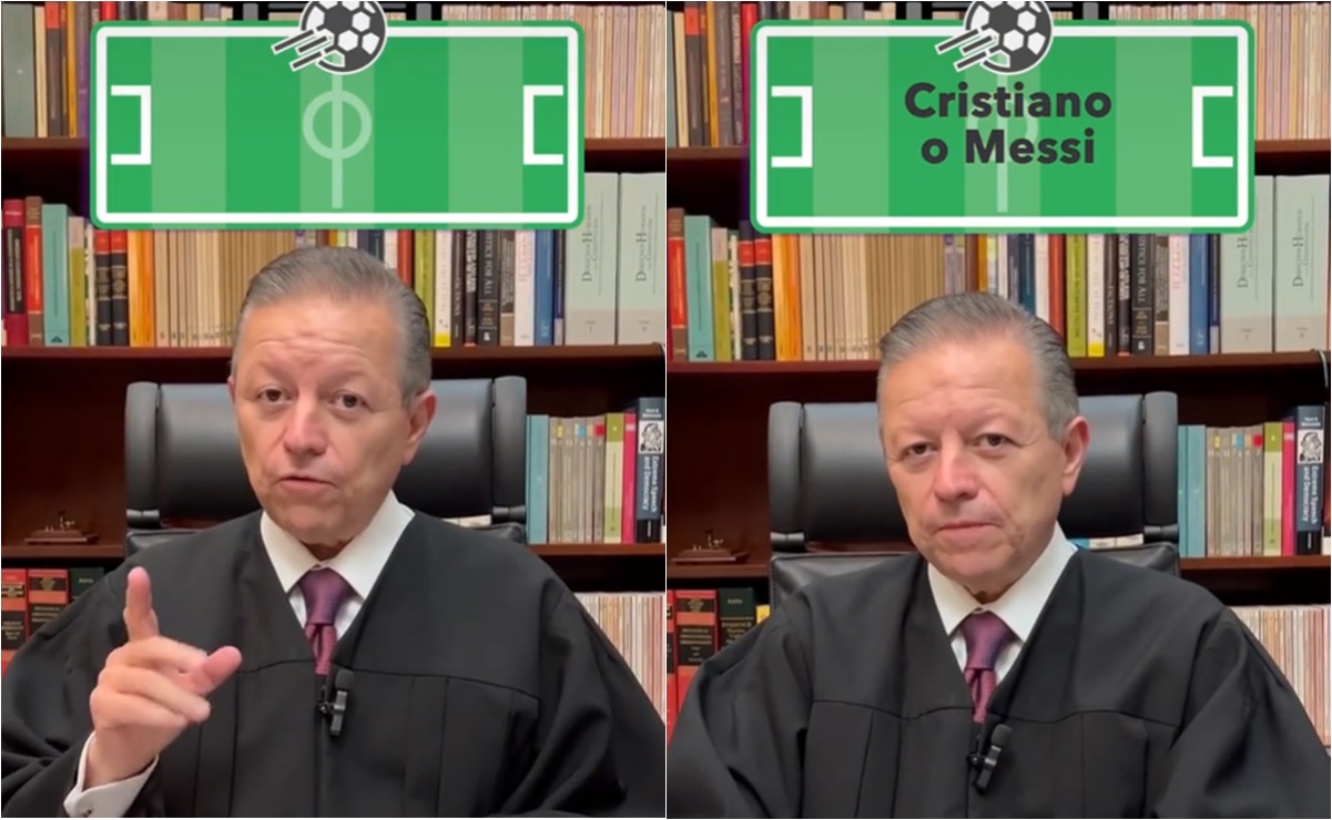 Presidente de la Suprema Corte de Justicia de la Nación saca su lado futbolero en Tik Tok