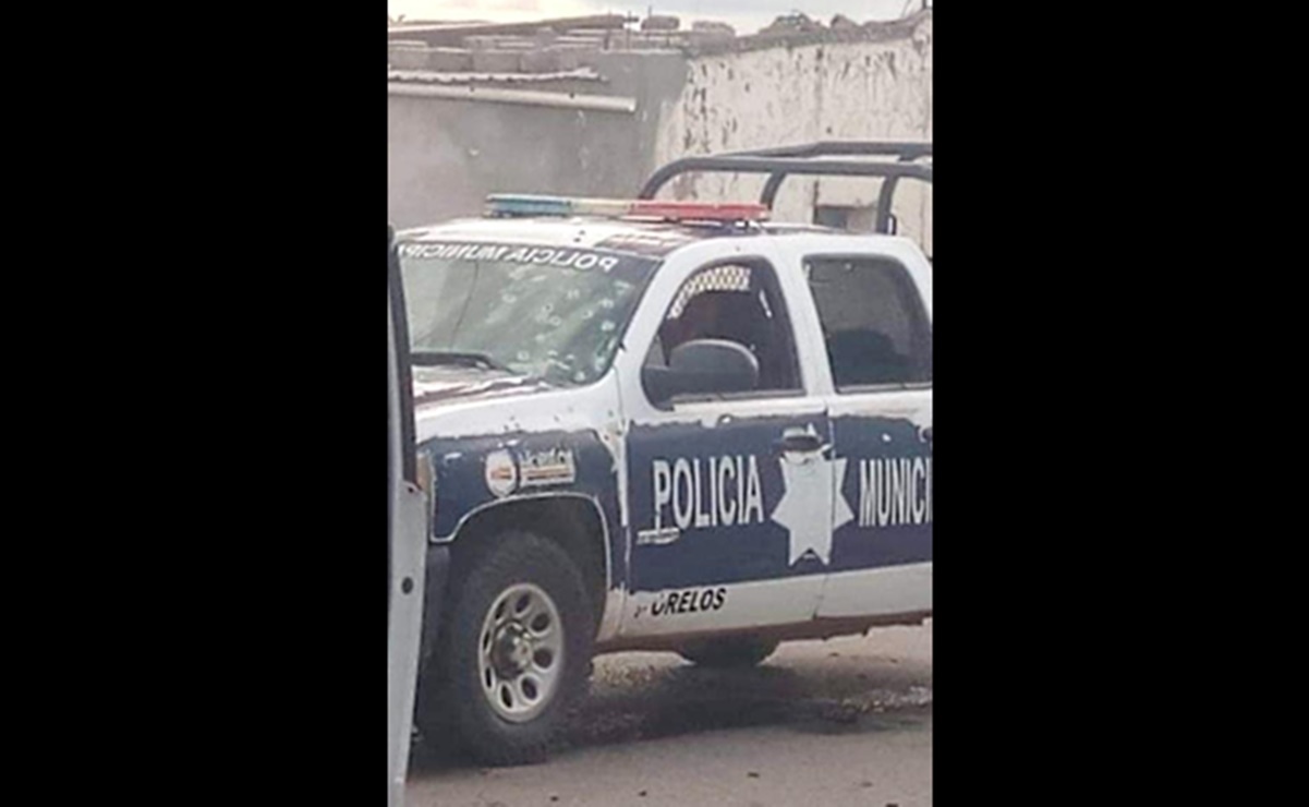 Acribillan a 2 policías municipales abordo de una patrulla en Zacatecas 