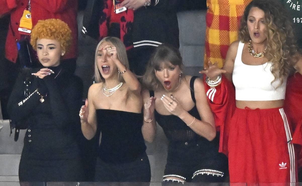 Taylor Swift disfruta así del Super Bowl junto a Ice Spice y Blake Lively