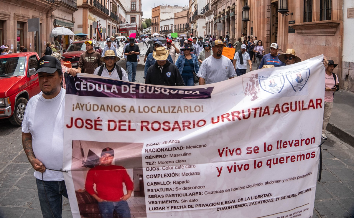 Marchan en Zacatecas para exigir liberación de "El Profe Chayo"; aseguran que su salud es delicada