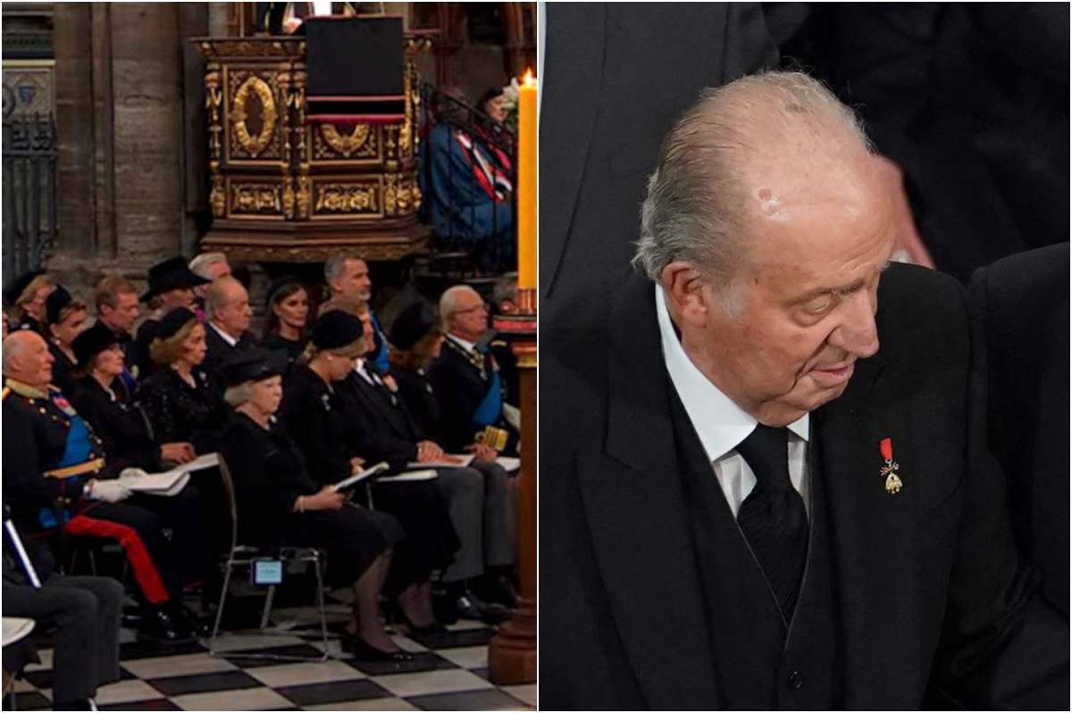 Felipe VI de España y su papá, don Juan Carlos, se reencuentran en el funeral de Isabel II