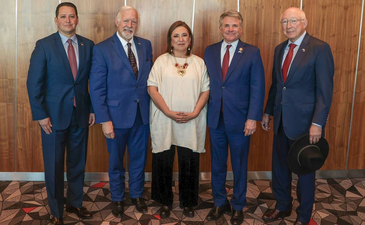 Xóchitl Gálvez dialoga con congresistas republicanos de EU