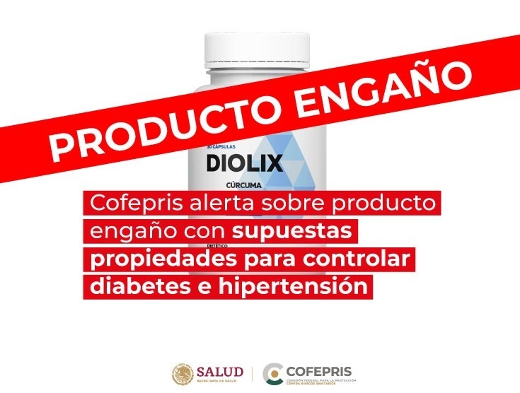 Cofepris alerta por suplemento dietético falso que estabiliza la glucosa y la presión arterial