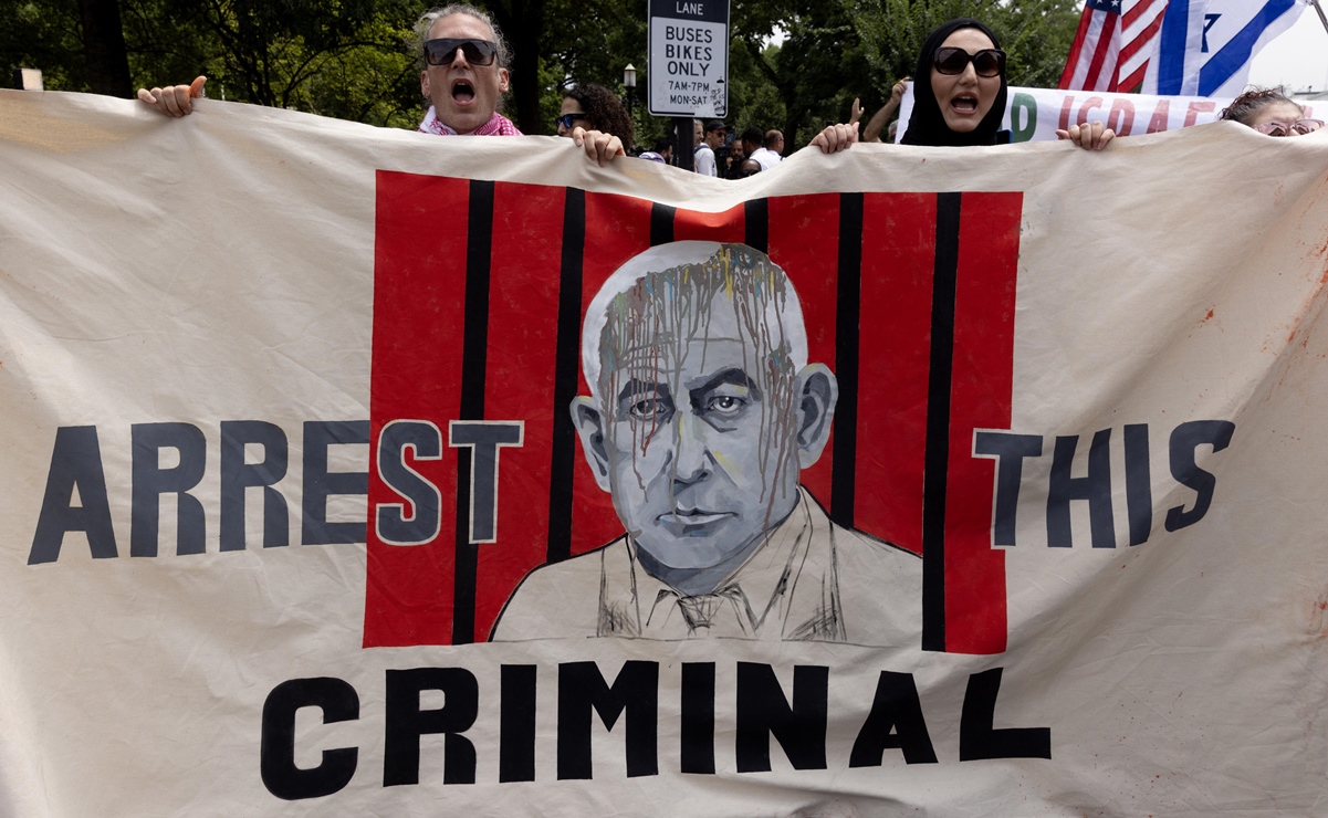 FOTOS: Manifestantes protestan contra guerra en Gaza mientras Netanyahu se reúne con Biden y Harris