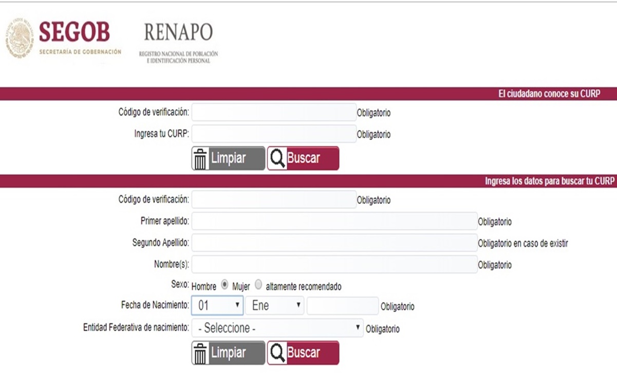 Por contingencia sanitaria, Renapo tramitará CURP sólo en línea