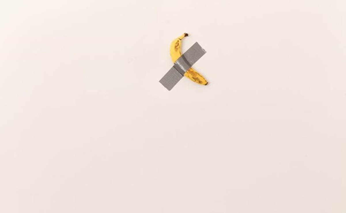 Venden plátano con cinta de aislar por 120 mil dls en Art Basel Miami