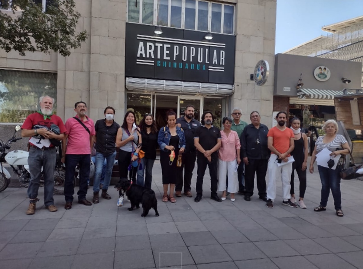 Protestan en Chihuahua por desaparición de la Secretaría de Cultura 