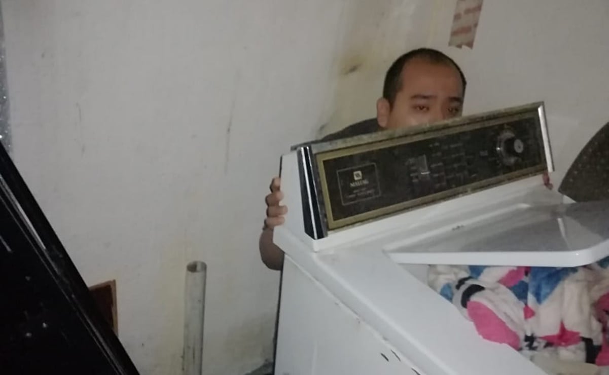 Localizan a hombre "desaparecido"; estaba detrás de la lavadora de su casa