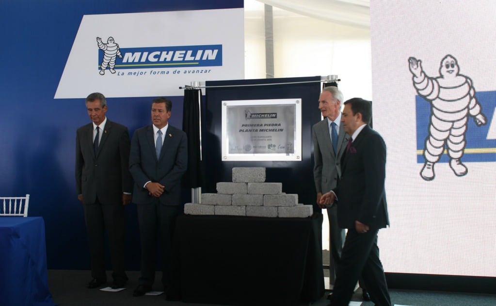 Michelin coloca primera piedra de planta en  Guanajuato