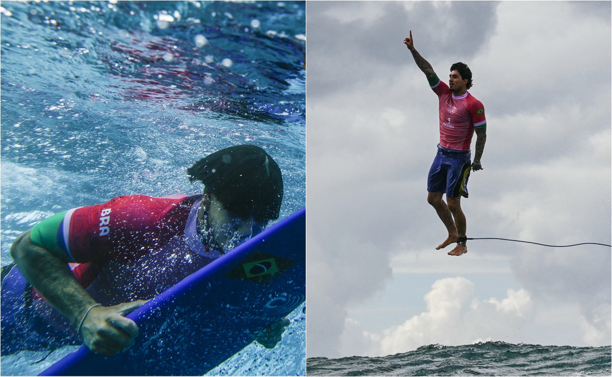 La impresionante foto del surfista Gabriel Medina que ya es para muchos la mejor de París 2024