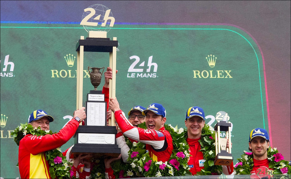 Ferrari brilla y consigue la victoria en las 24 Horas de Le Mans