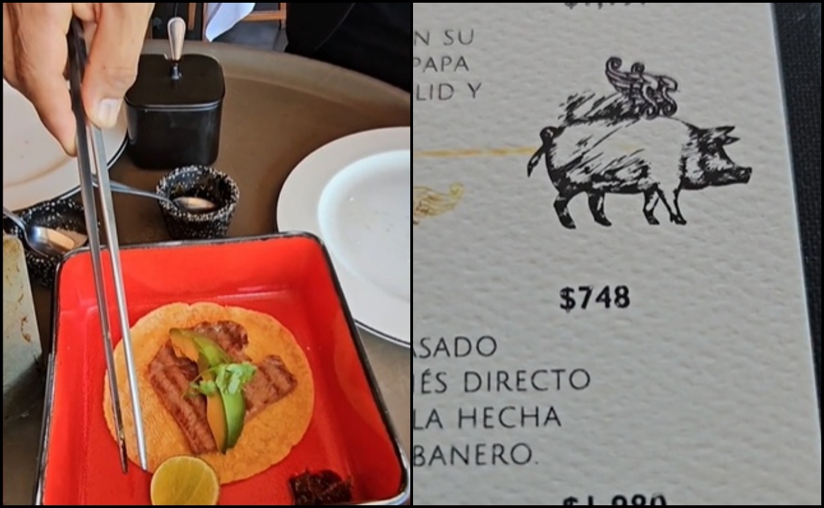 ¡¿Un taco por casi 800 pesos?! Usuarios critican a restaurante en la CDMX que lo vende