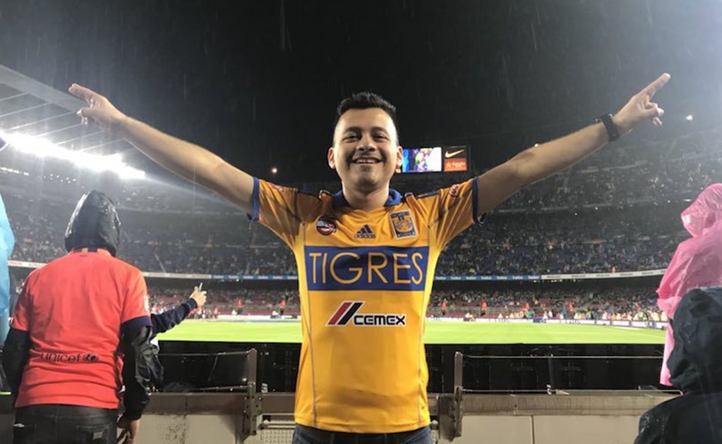 Guido Pizarro celebró junto a aficionado de Tigres en España