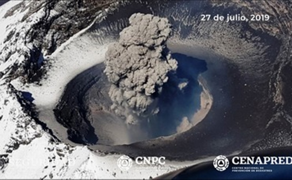 Cenapred confirma destrucción de domo 83 del volcán Popocatépetl