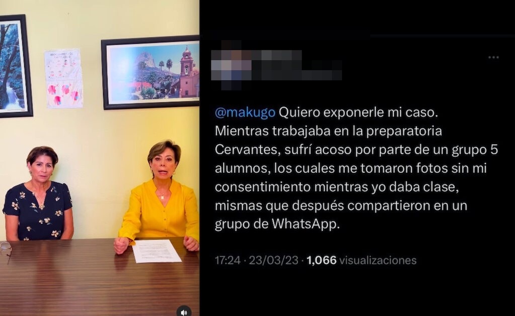 "Para la maestra no fue suficiente el castigo", responde Prepa Cervantes ante acusaciones en redes sociales 