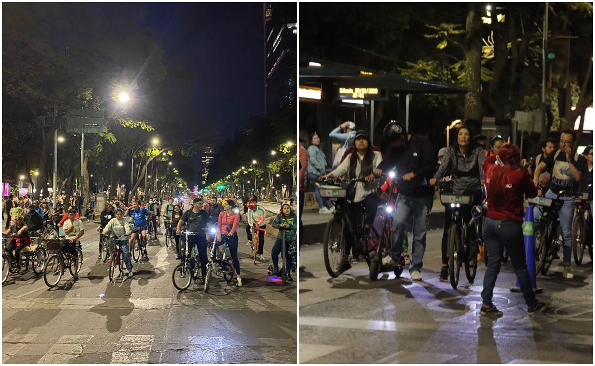 Participan 45 mil personas en primer Paseo Nocturno "Muévete en bici" del 2023