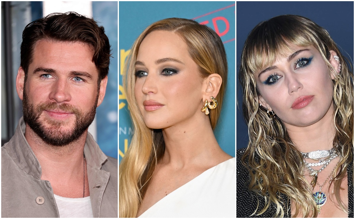 Jennifer Lawrence habla de ser la tercera en discordia en relación de Liam Hemsworth y Miley Cyrus