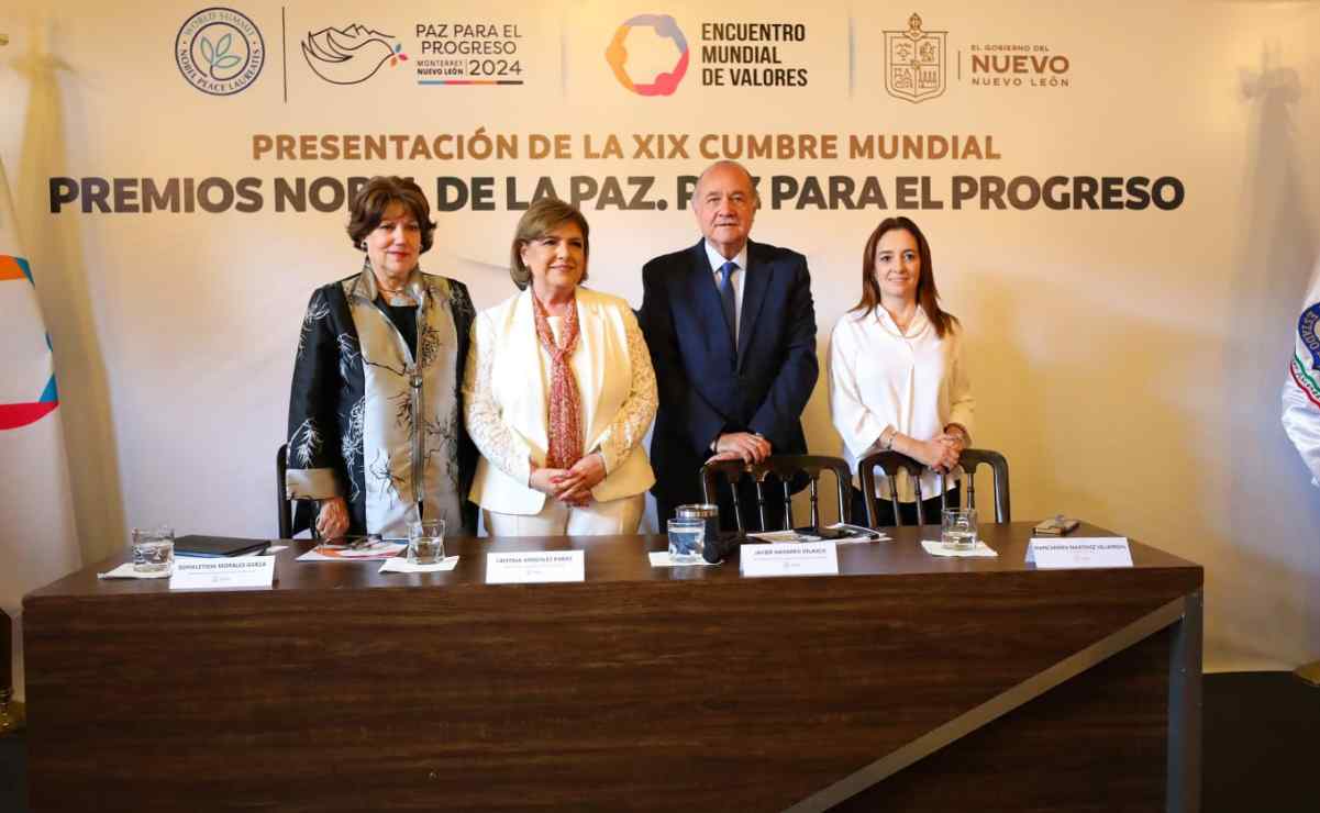 Nuevo León acogerá la XIX Cumbre de Premios Nobel de la Paz del 18 al 21 de septiembre