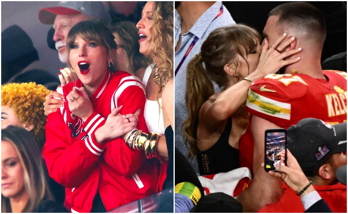 Taylor Swift entró en locura y conmovió al abrazar a su novio tras ganar el Super Bowl LVIII