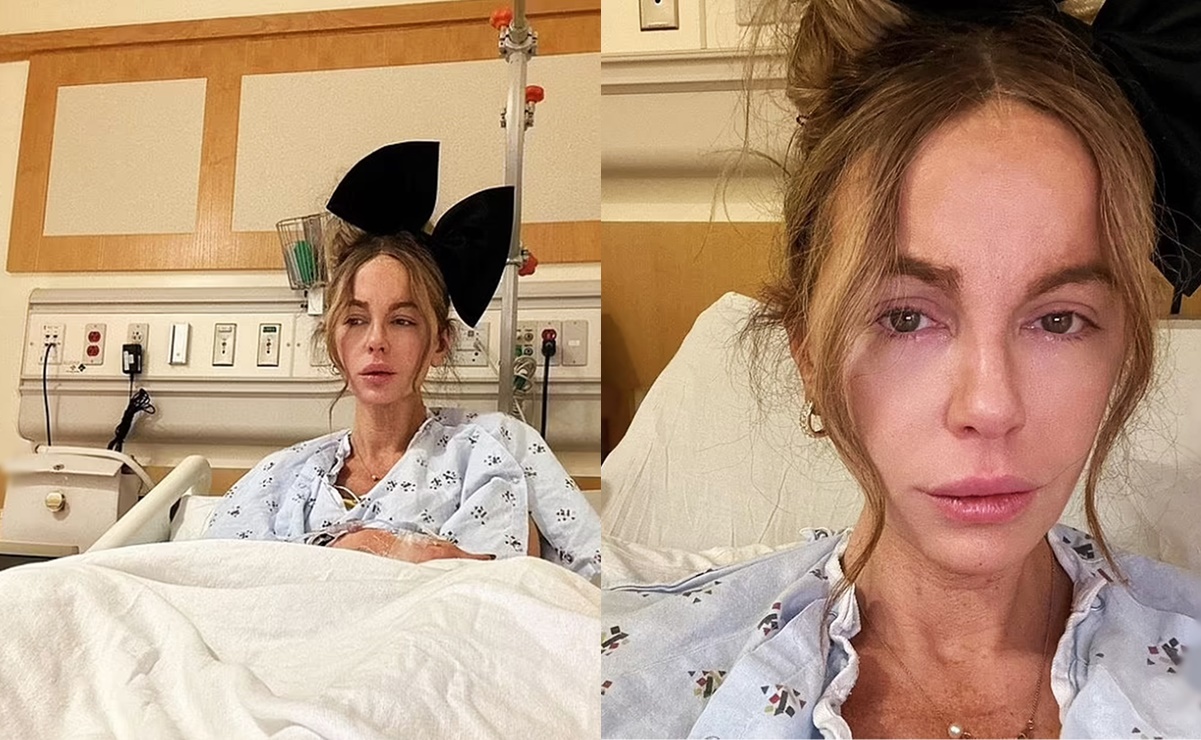 Kate Beckinsale preocupa al publicar fotos hospitalizada