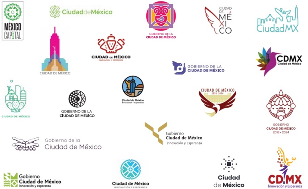 Estas son las 20 propuestas finalistas para el nuevo logo de la CDMX