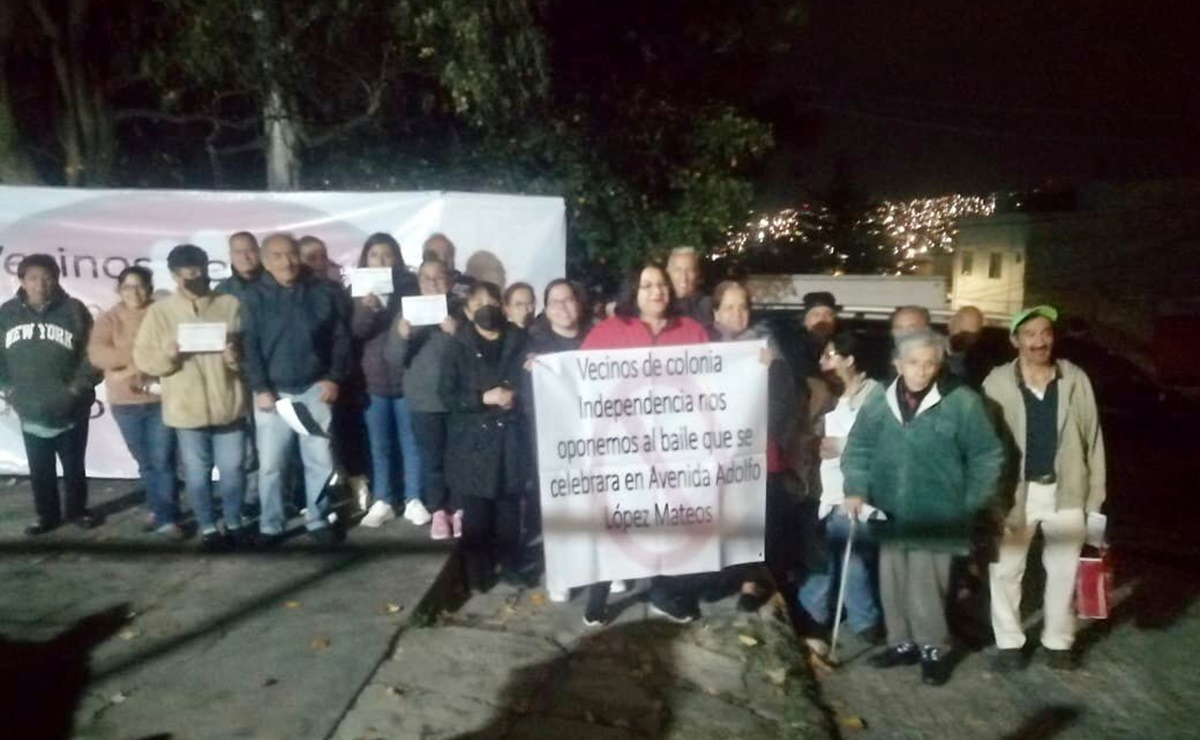 Vecinos protestan contra feria anual en honor a La Guadalupana, en Naucalpan 