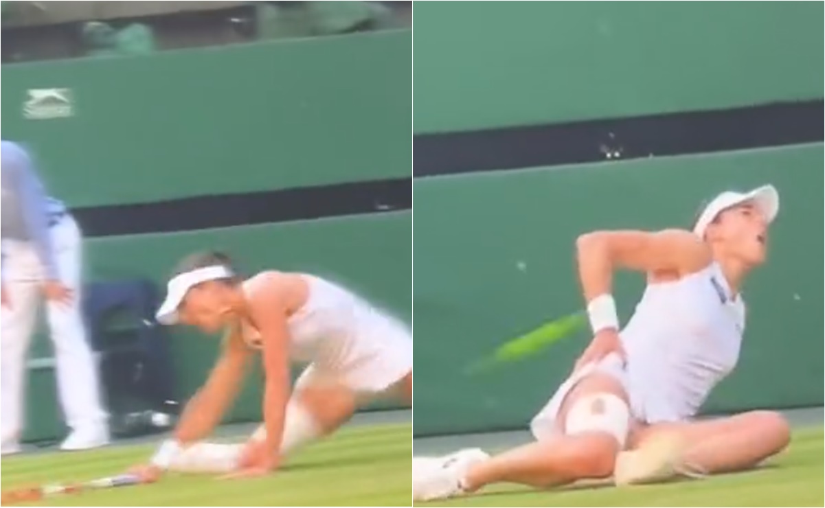 VIDEO: La terrible lesión de Alizé Cornet en Wimbledon