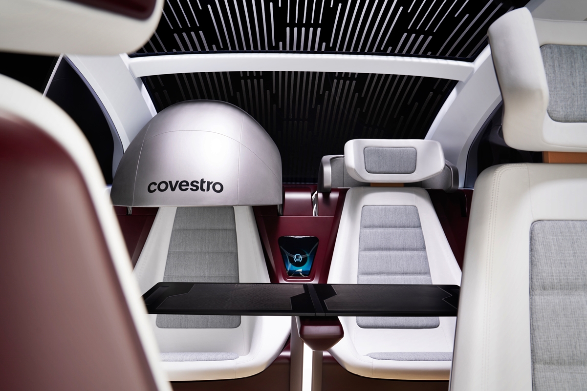Covestro presentó su auto del futuro, autónomo y ecoamigable