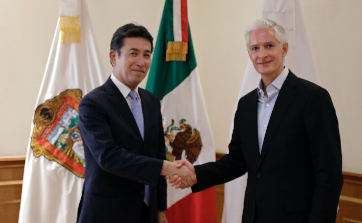 Alfredo Del Mazo se reúne con embajador de Japón en México