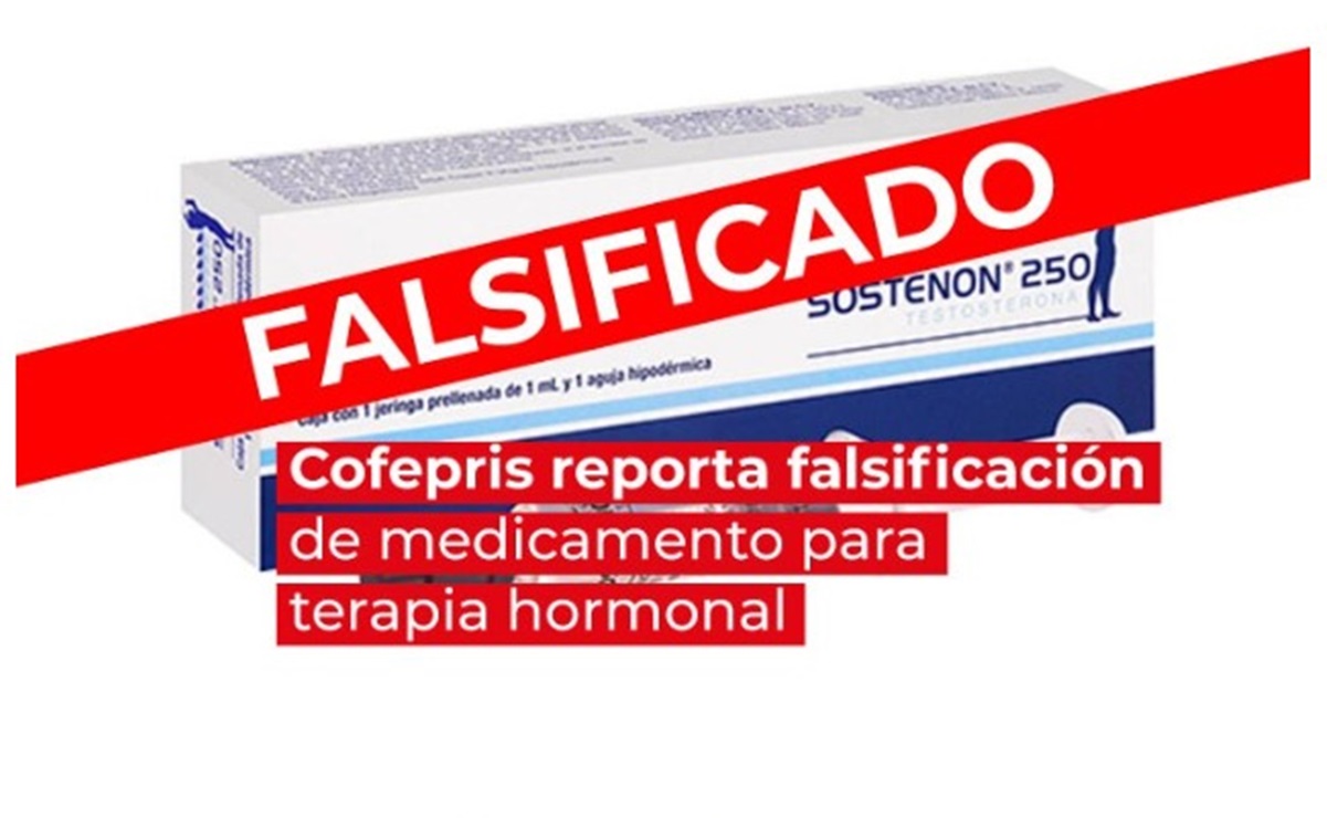 Cofepris emite alerta por falsificación de Sostenon 250, medicamento usado para terapia hormonal