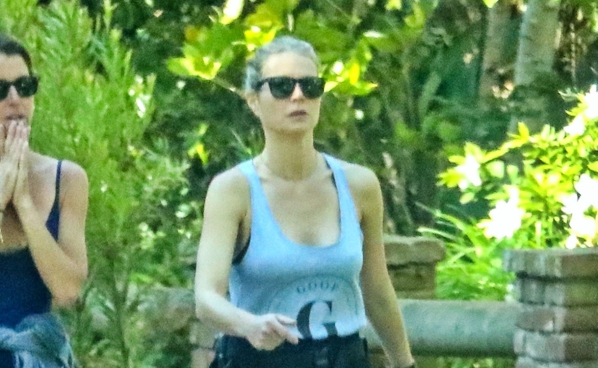 Gwyneth Paltrow remarca su figura en leggings durante entrenamiento