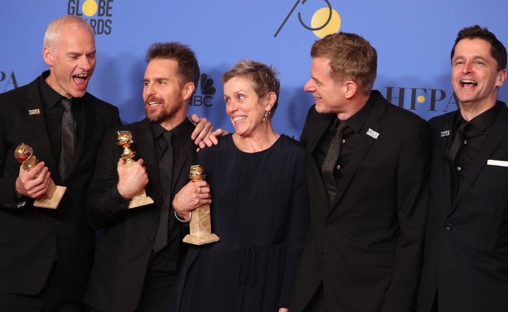 "Three Billboards", la mejor cinta de drama en los Globos de Oro