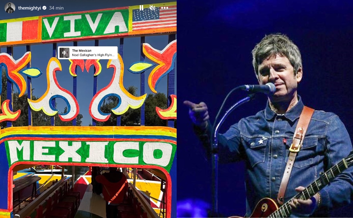 Noel Gallagher presume visita a Xochimilco antes de presentarse en el Corona Capital