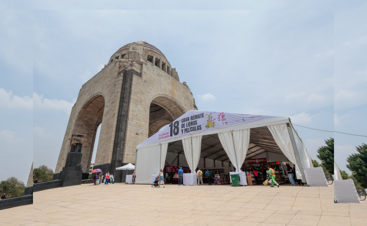 ¡No te lo pierdas! Inauguran el 18º Gran Remate de Libros y Películas en el Monumento a la Revolución