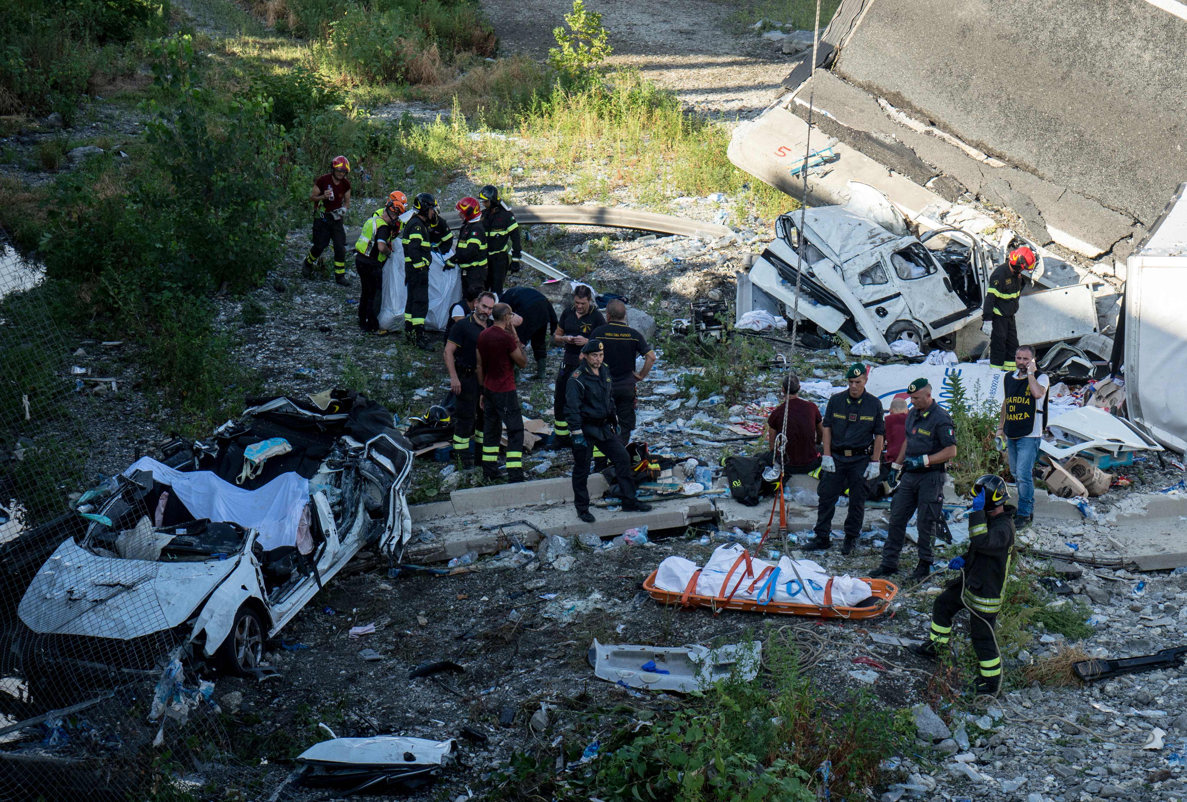 Identifican a 19 de los muertos por el derrumbe de puente en Génova, Italia