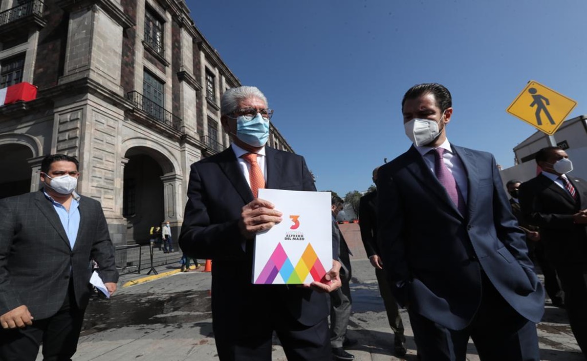 Entregan Tercer Informe de Gobierno de Alfredo del Mazo en Congreso mexiquense