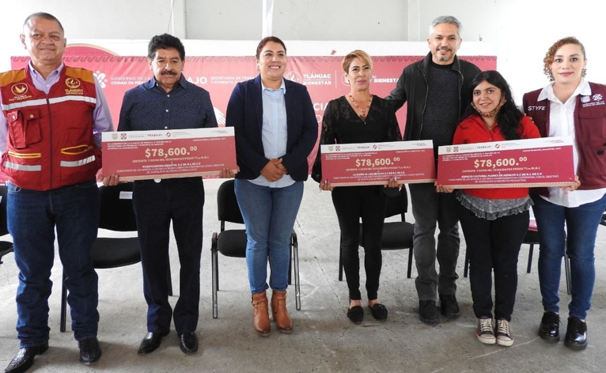 Entregan apoyos económicos a 104 sociedades cooperativas en Tláhuac
