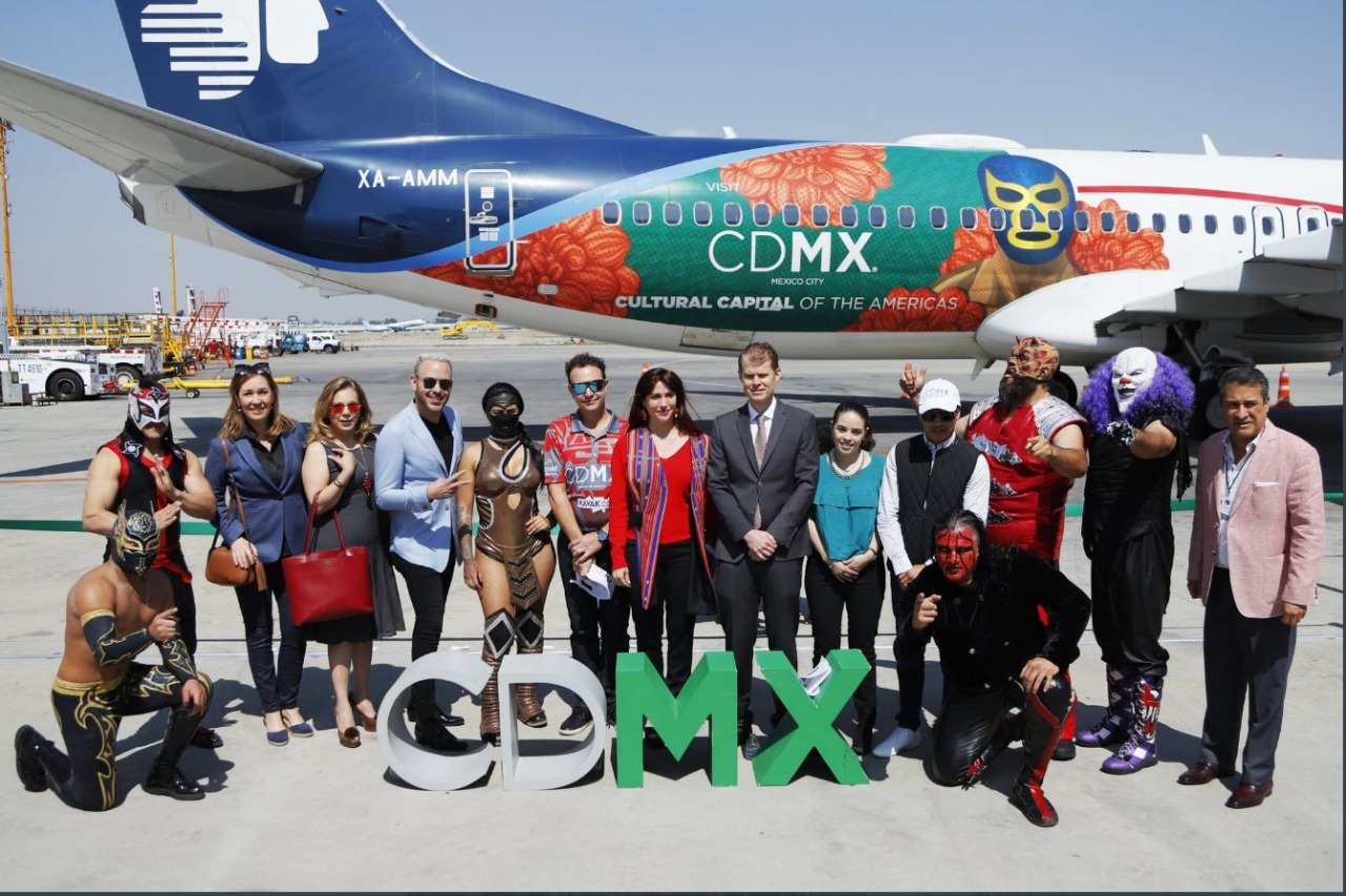 Presentan aeronave CDMX para promocionar la cultura capitalina
