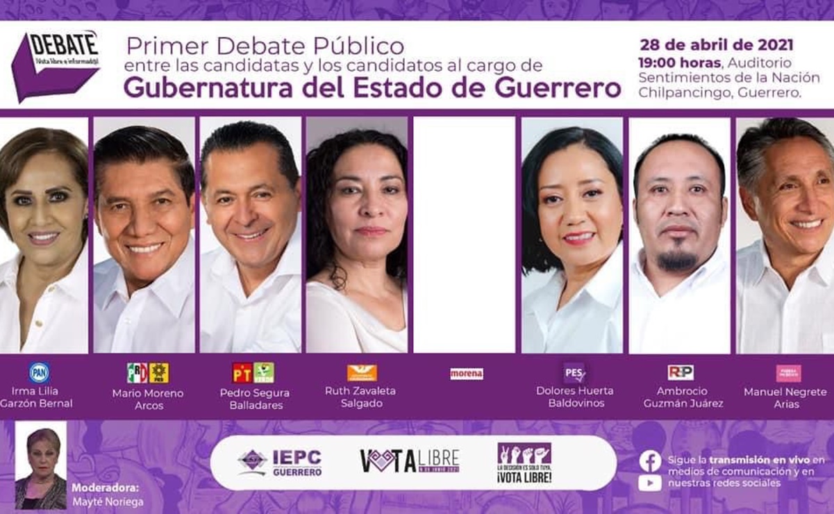 Sin Félix Salgado, anuncian debate entre candidatos a la gubernatura de Guerrero