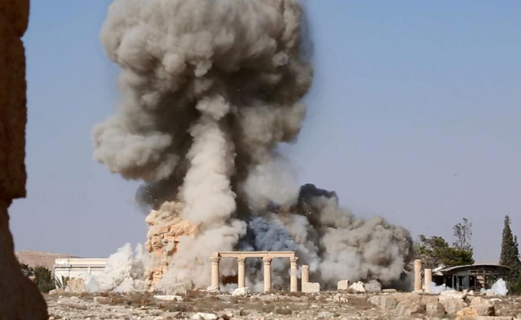 Supuesto video del EI muestra destrucción de estatuas y momias de Palmira
