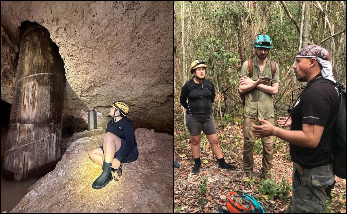 Hija de Xóchitl Gálvez visita cavernas en Tramo 5 Sur del Tren Maya