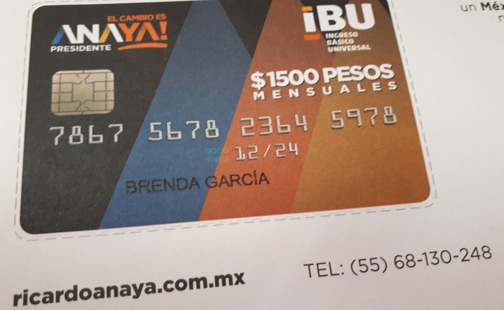 Morena pide al INE sancionar a Anaya por reparto de tarjetas