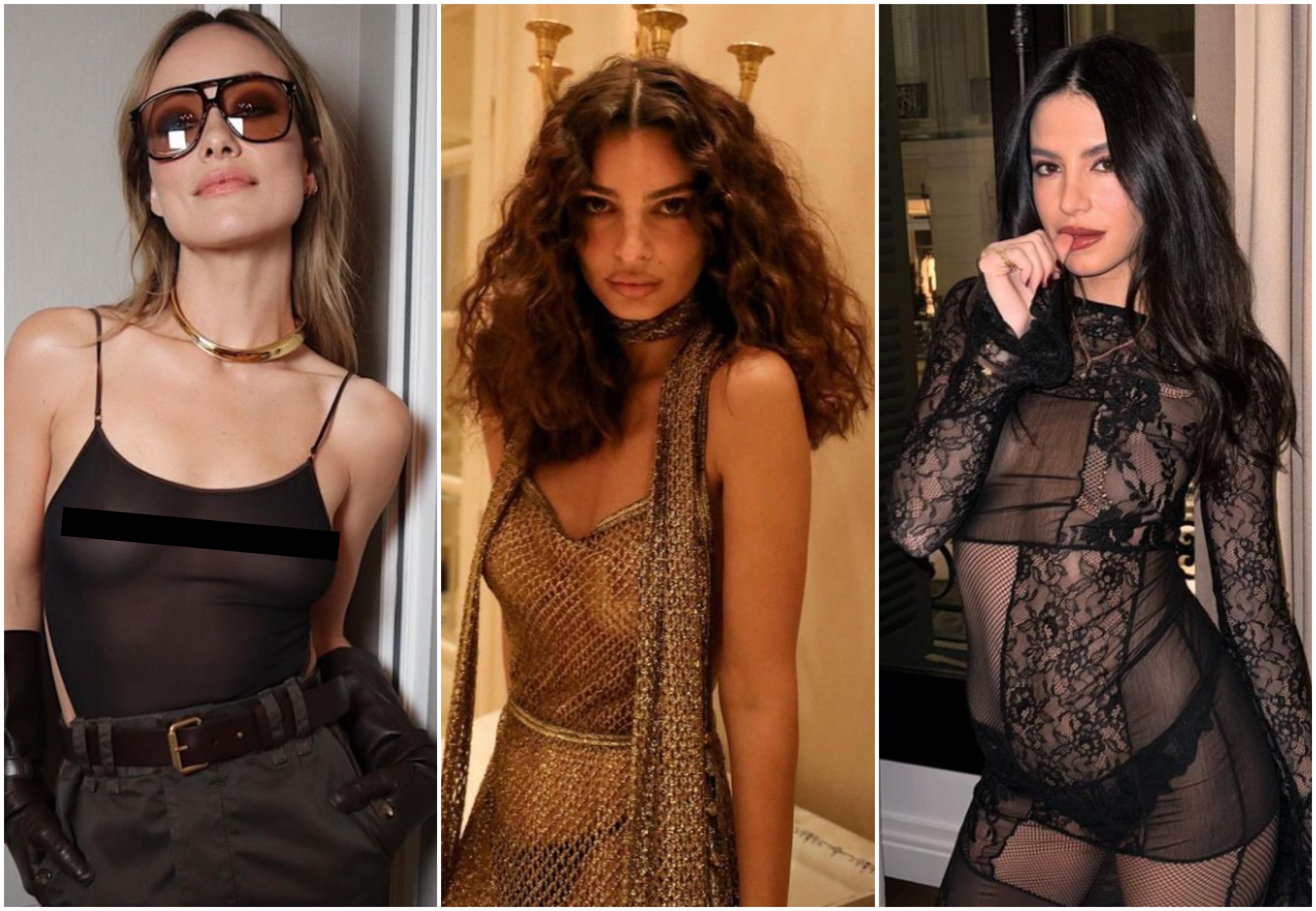 6 famosas que nos han quitado el aliento -y desafíado la censura- usando transparencias, la última tendencia