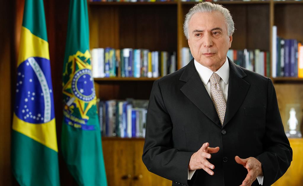 Michel Temer pide apoyo a reformas en su primer mensaje a la nación 