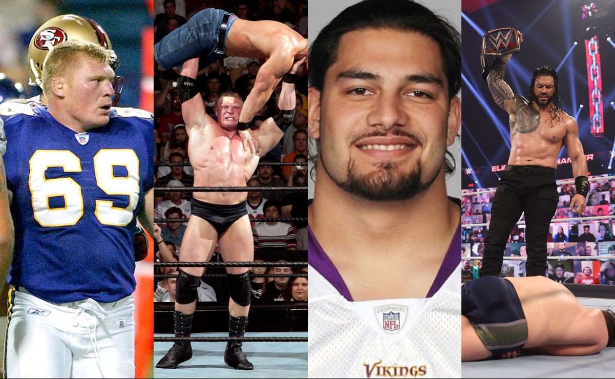 Los luchadores de WWE con pasado en el futbol americano