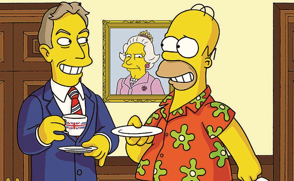 La reina Isabel II apareció tres veces en "Los Simpson"